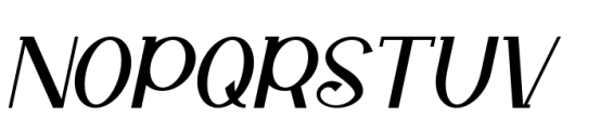 Nomerust Italic Font UPPERCASE