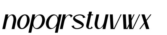 Nomerust Italic Font LOWERCASE