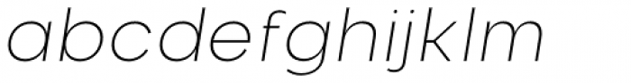 Nominee Extra Light Italic Font LOWERCASE