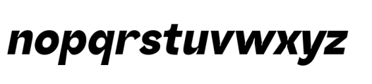 Nomixa Black Italic Font LOWERCASE