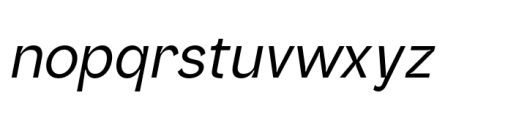 Nomixa Italic Font LOWERCASE