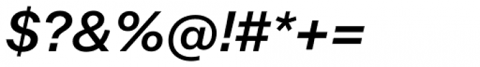 Noname™ (Pro) Semi Medium Italic Font OTHER CHARS