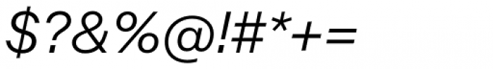 Noname™ (Pro) Semi Regular Italic Font OTHER CHARS