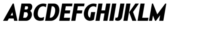 Nonia Black Condensed Italic Font UPPERCASE