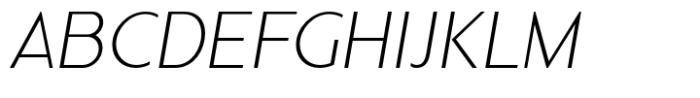 Nonia Extra Light Italic Font UPPERCASE
