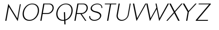 Nonia Extra Light Italic Font UPPERCASE