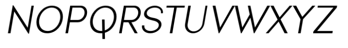 Nonia Light Italic Font UPPERCASE
