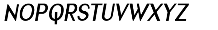 Nonia Medium Condensed Italic Font UPPERCASE
