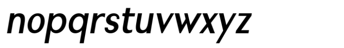 Nonia Medium Condensed Italic Font LOWERCASE