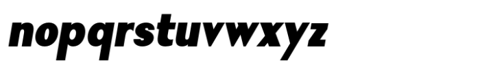 Nonia Small Black Condensed Italic Font LOWERCASE