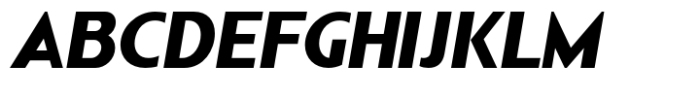 Nonia Small Black Italic Font UPPERCASE