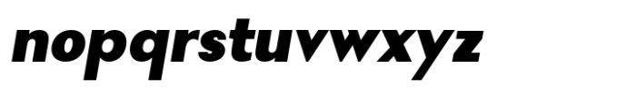 Nonia Small Black Italic Font LOWERCASE