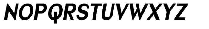 Nonia Small Bold Condensed Italic Font UPPERCASE