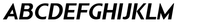 Nonia Small Bold Italic Font UPPERCASE