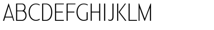 Nonia Small Extra Light Condensed Font UPPERCASE