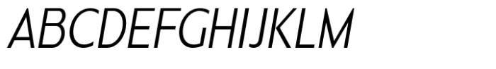 Nonia Small Light Condensed Italic Font UPPERCASE