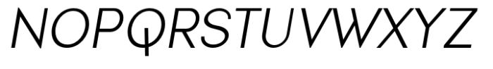 Nonia Small Light Italic Font UPPERCASE