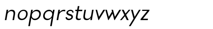 Nonia Small Light Italic Font LOWERCASE