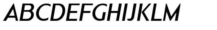 Nonia Small Medium Italic Font UPPERCASE
