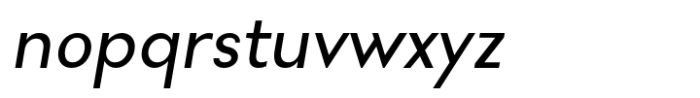 Nonia Small Regular Italic Font LOWERCASE