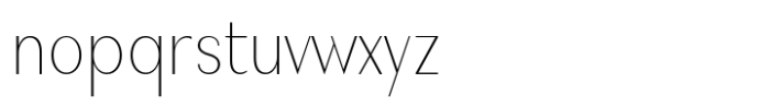 Nonia Small Thin Condensed Font LOWERCASE