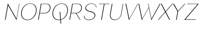 Nonia Small Thin Italic Font UPPERCASE