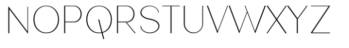 Nonia Small Thin Font UPPERCASE