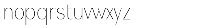 Nonia Thin Condensed Font LOWERCASE