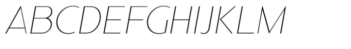 Nonia Thin Italic Font UPPERCASE