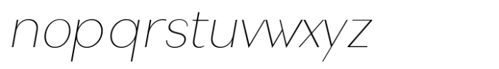 Nonia Thin Italic Font LOWERCASE