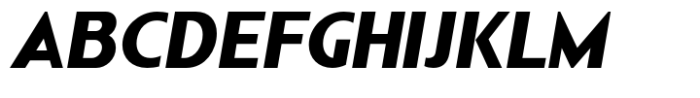 Nonia X Nonia X Black Italic Font UPPERCASE