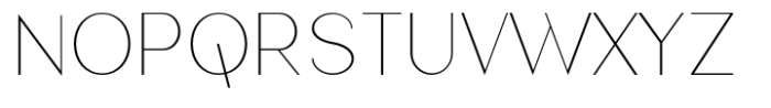 Nonia X Nonia X Thin Font UPPERCASE