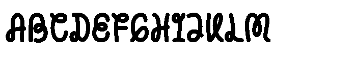 Noodle Twine Font UPPERCASE