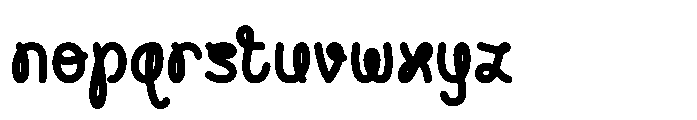 Noodle Twine Font LOWERCASE