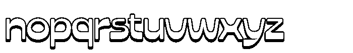 Noods Soup Extrude Font LOWERCASE