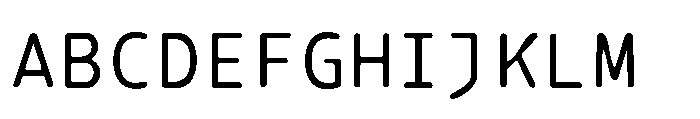 Noods Soup Mono Font UPPERCASE