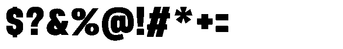 Nope Black Condensed Font OTHER CHARS
