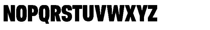 Nope Black Condensed Font UPPERCASE