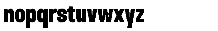 Nope Black Condensed Font LOWERCASE