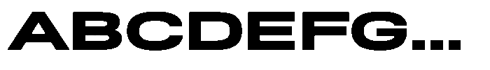 Nope Black Expanded Font UPPERCASE