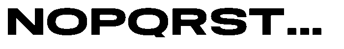 Nope Black Expanded Font UPPERCASE