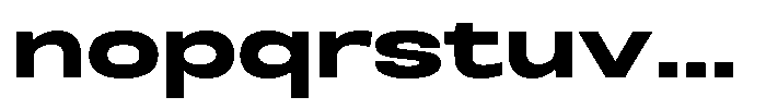 Nope Black Expanded Font LOWERCASE