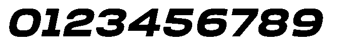 Nope Black Wide Italic Font OTHER CHARS