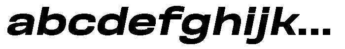 Nope Black Wide Italic FONT