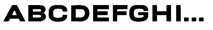 Nope Black Wide Font UPPERCASE