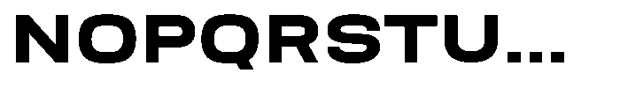 Nope Black Wide Font UPPERCASE