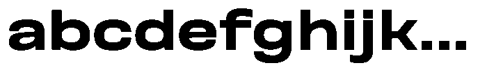 Nope Black Wide FONT