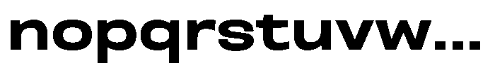 Nope Black Wide Font LOWERCASE