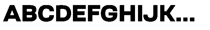 Nope Black Font UPPERCASE
