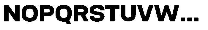 Nope Black Font UPPERCASE